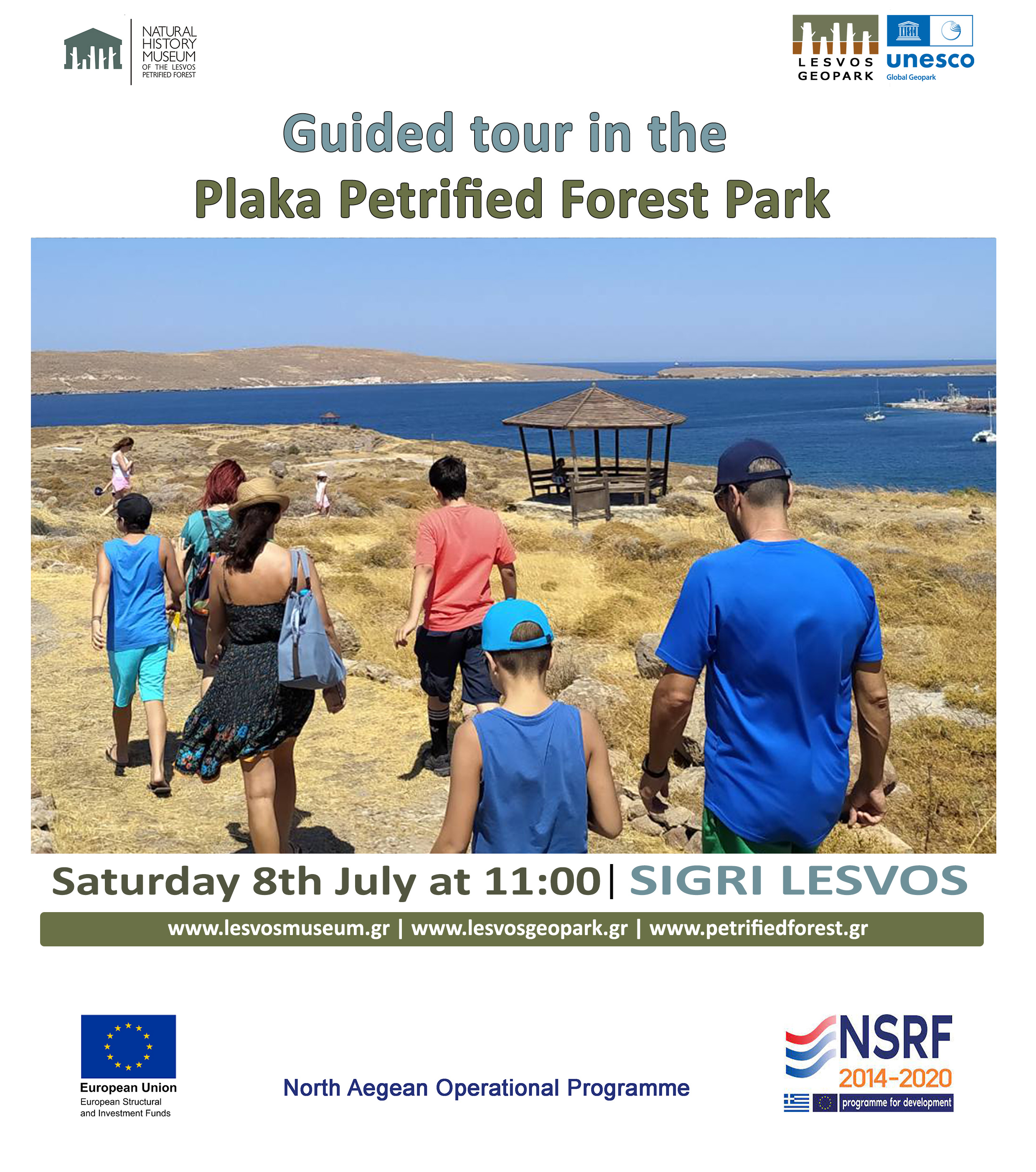 Guided tour for all curious learners at the Plaka Petrified Forest Park 