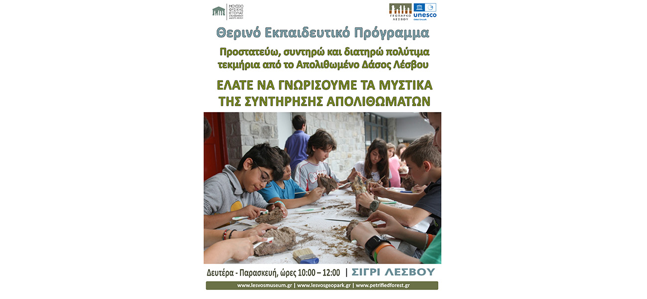 Ελάτε να γνωρίσουμε τα μυστικά της συντήρησης απολιθωμάτων!