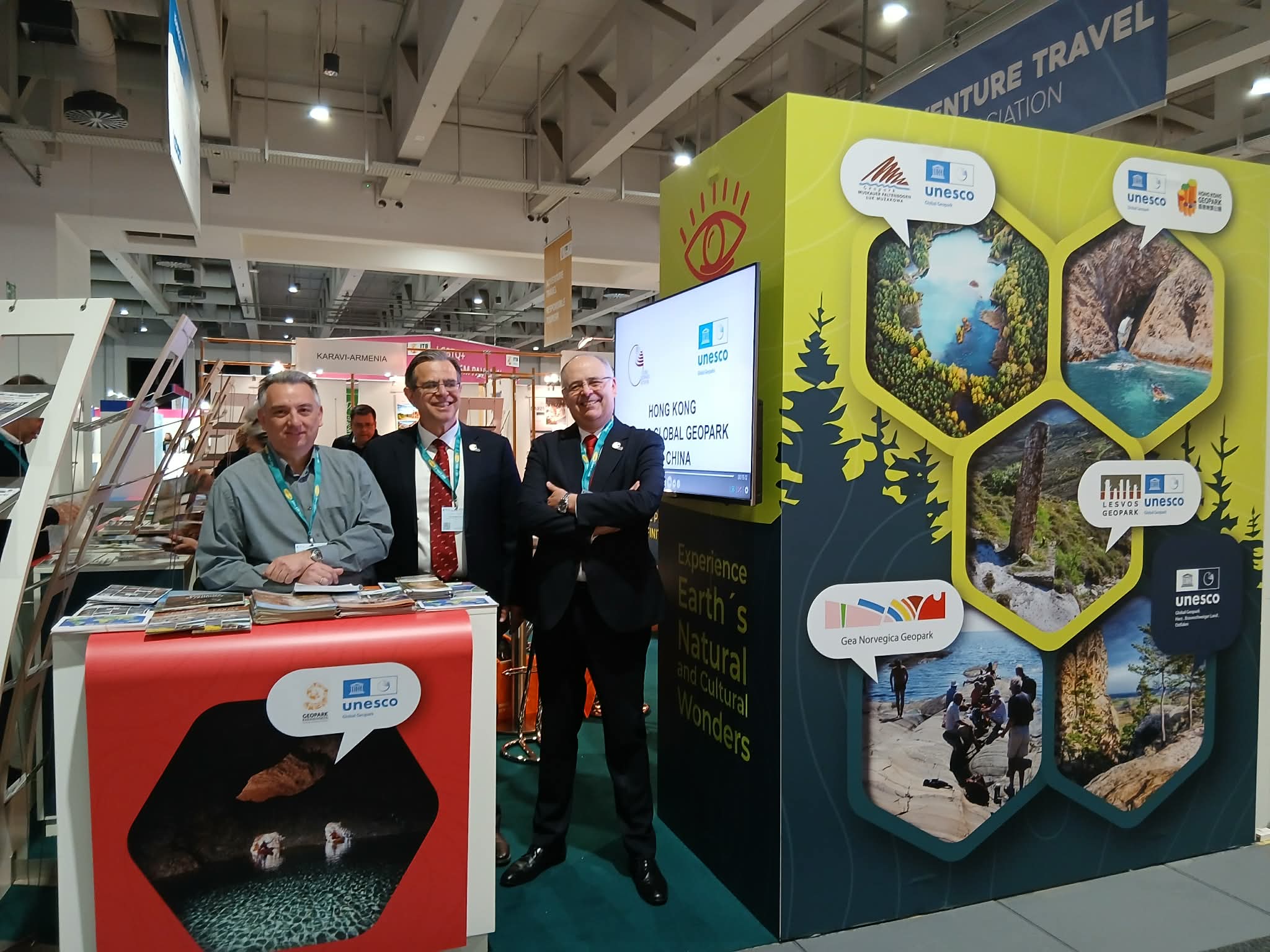 Το Περίπτερο του Παγκόσμιου Δικτύου Γεωπάρκων στην ITB