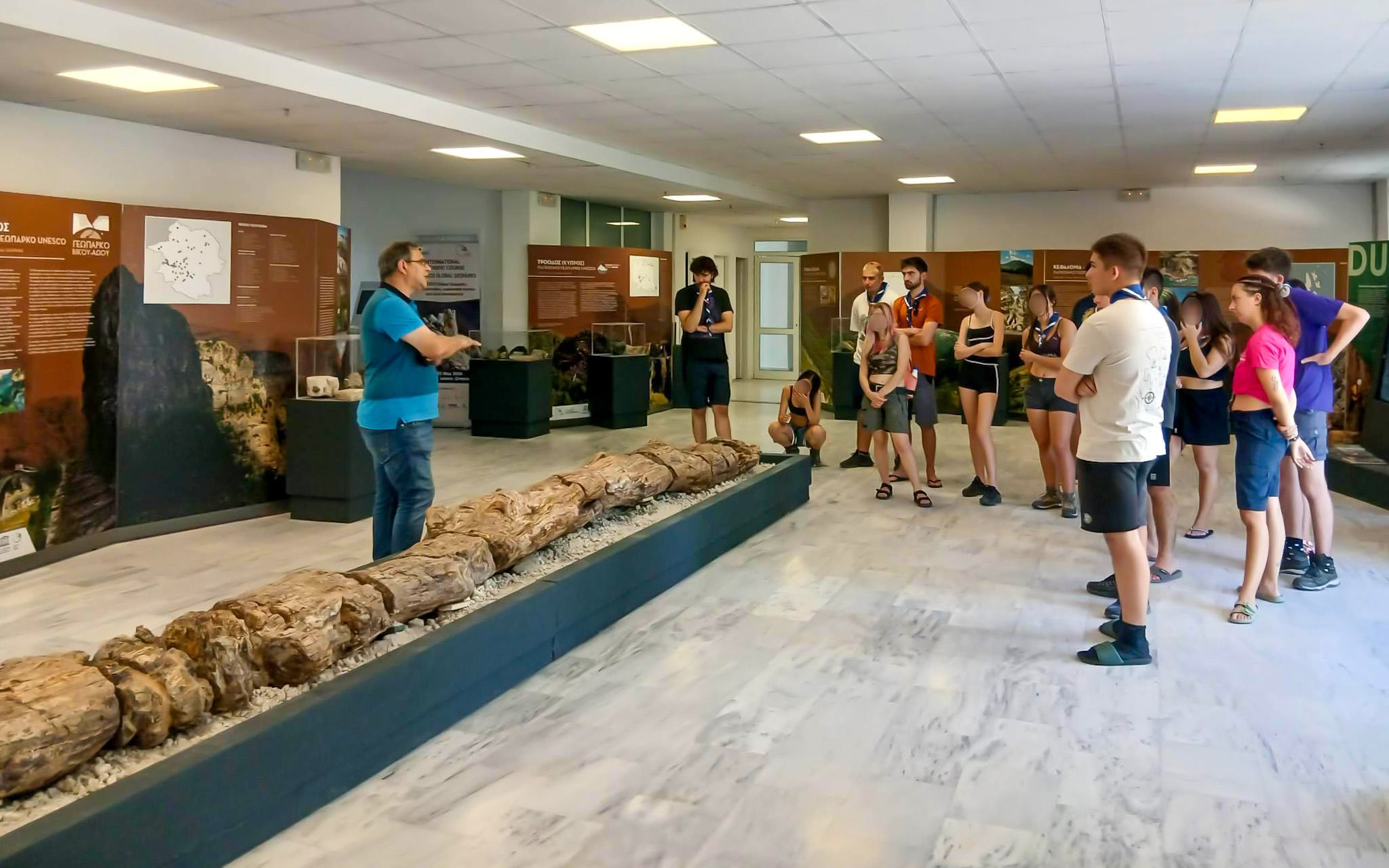 Διήμερη Εκπαιδευτική Δράση Προσκόπων Χαλανδρίου στο Γεωπάρκο Λέσβου και το Απολιθωμένο Δάσος